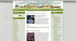 Desktop Screenshot of likefreegames.com